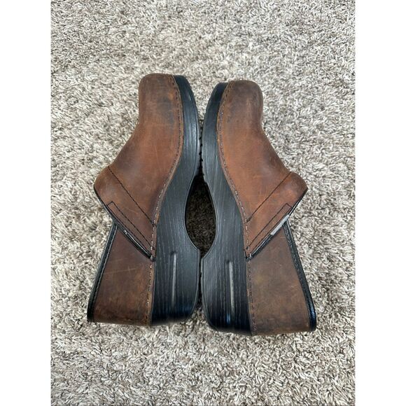 Dansko Professional Leather Clog Brown Slip on Shoes Work Women’s 40 (9-9.5) - Picture 6 of 10